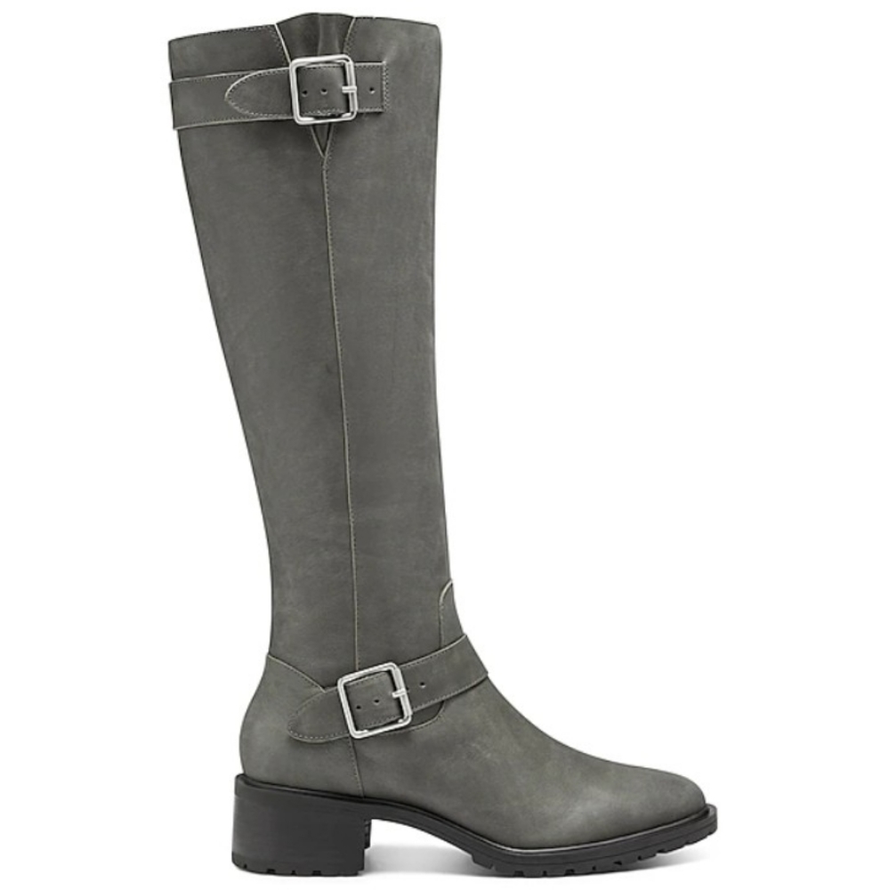 Sole Society Jarney Grey Leather Boots